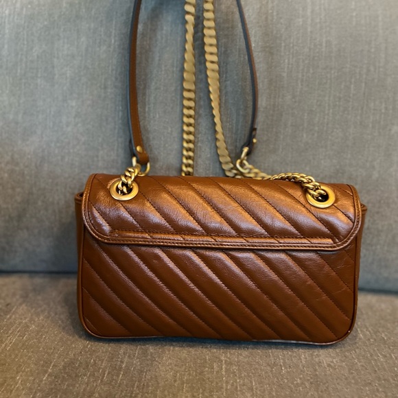 Sold! BRAND NEW Gucci Marmont shoulder bag, dark brown leather - Picture 2 of 9